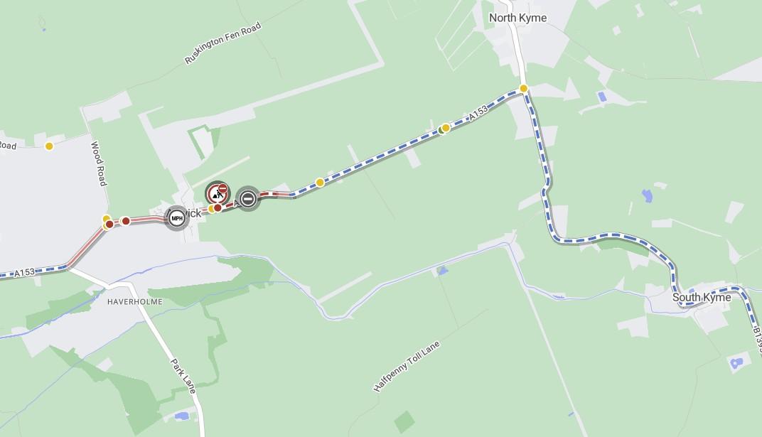 Diversion, roadworks